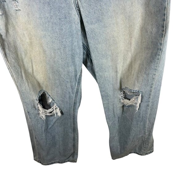 BDG Urban Outfitters Jeans Womens‎ Size 33 Blue Denim High Rise Baggy Light Wash - Picture 2 of 9